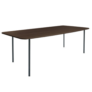 HelloTable Steelo eettafel rechthoek 180x100 cm bol eiken leem black grey