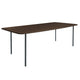 HelloTable Steelo eettafel rechthoek 180x100 cm bol eiken leem black grey