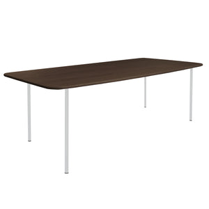 HelloTable Steelo eettafel rechthoek 200x100 cm bol eiken leem light grey