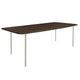 HelloTable Steelo eettafel rechthoek 240x100 cm bol eiken leem pebble grey