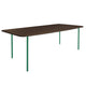 HelloTable Steelo eettafel rechthoek 200x100 cm bol eiken leem traffic green