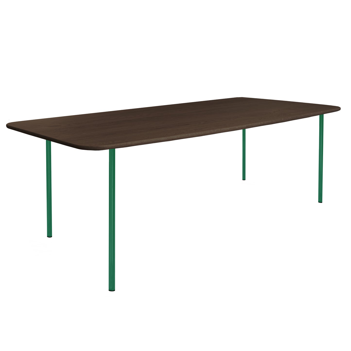 HelloTable Steelo eettafel rechthoek 260x100 cm bol eiken leem traffic green