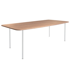 HelloTable Steelo eettafel rechthoek 220x100 cm bol eiken naturel light grey