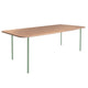 HelloTable Steelo eettafel rechthoek 260x100 cm bol eiken naturel pale green