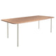 HelloTable Steelo eettafel rechthoek 220x100 cm bol eiken naturel pebble grey