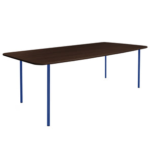 HelloTable Steelo eettafel rechthoek 220x100 cm bol eiken rock ultramarine blue