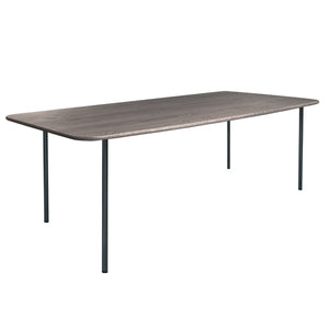 HelloTable Steelo eettafel rechthoek 240x100 cm bol eiken royal grey black grey