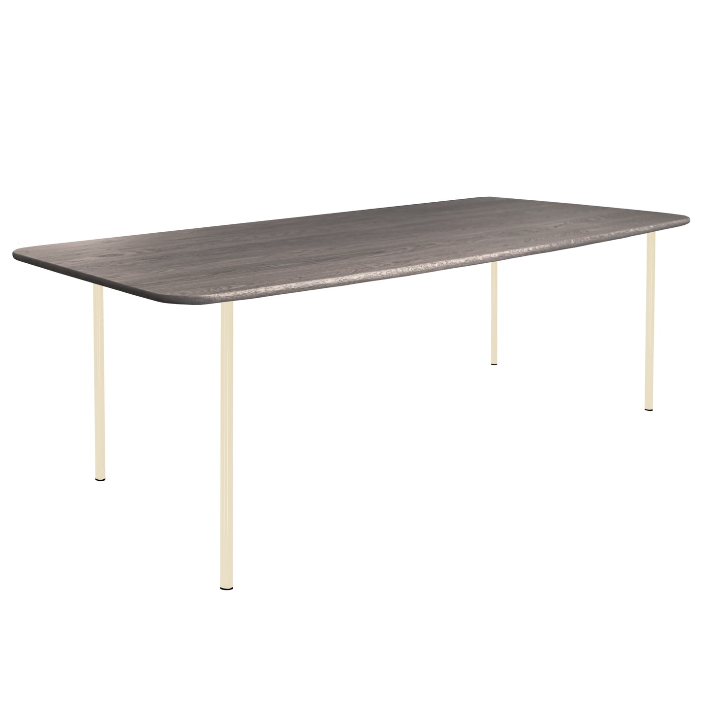 HelloTable Steelo eettafel rechthoek 180x100 cm bol eiken royal grey light ivory