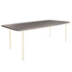 HelloTable Steelo eettafel rechthoek 180x100 cm bol eiken royal grey light ivory