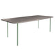 HelloTable Steelo eettafel rechthoek 200x100 cm bol eiken royal grey pale green