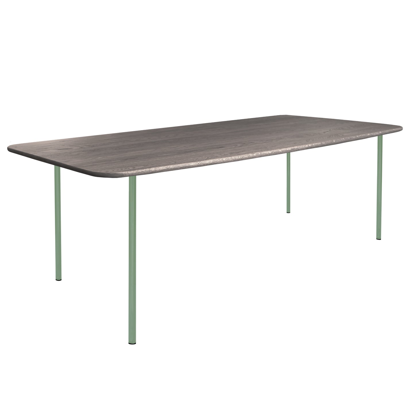 HelloTable Steelo eettafel rechthoek 260x100 cm bol eiken royal grey pale green