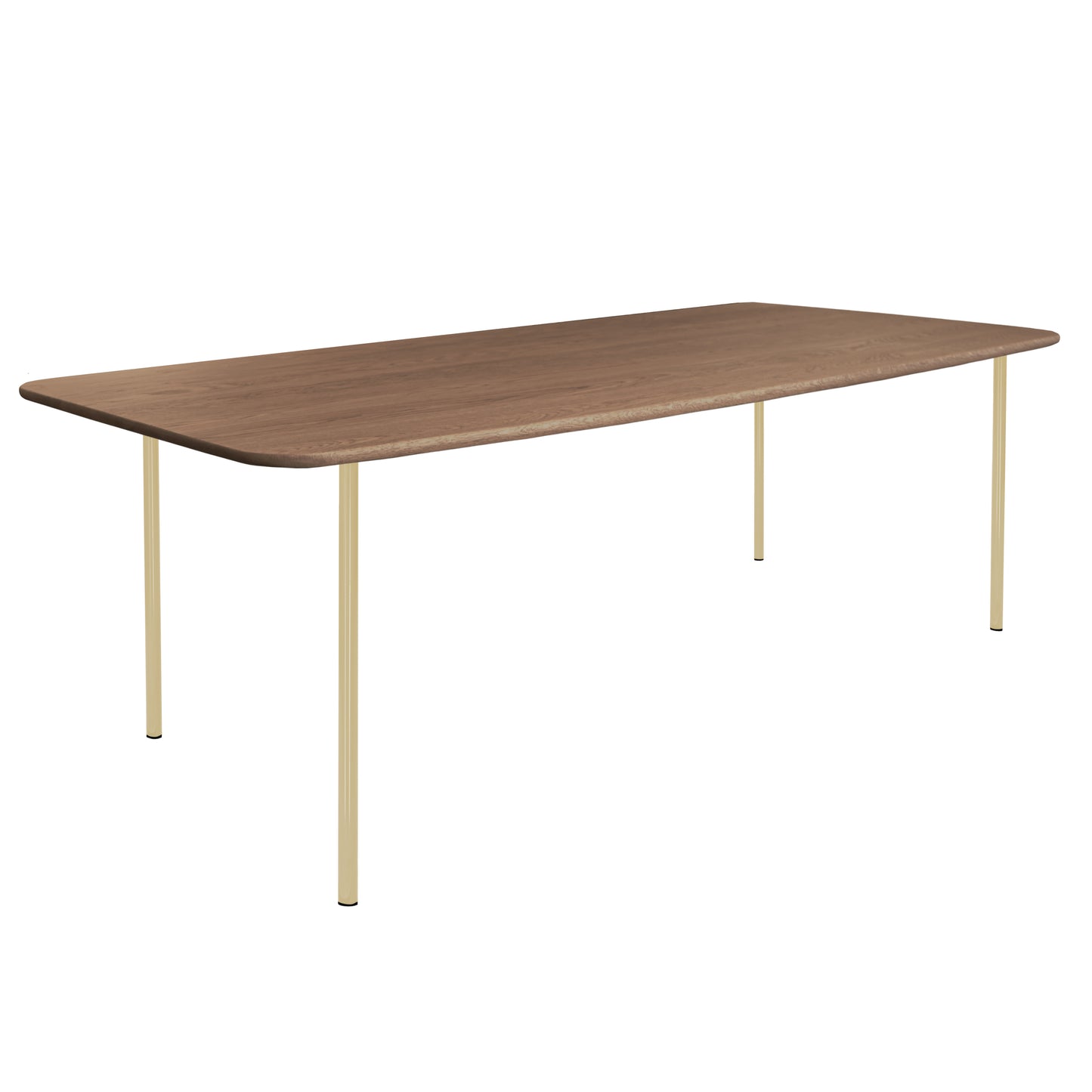 HelloTable Steelo eettafel rechthoek 180x100 cm bol eiken tabacco green beige