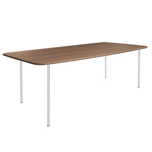 HelloTable Steelo eettafel rechthoek 260x100 cm bol eiken tabacco light grey