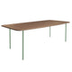 HelloTable Steelo eettafel rechthoek 240x100 cm bol eiken tabacco pale green