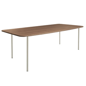 HelloTable Steelo eettafel rechthoek 240x100 cm bol eiken tabacco pebble grey