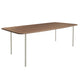 HelloTable Steelo eettafel rechthoek 240x100 cm bol eiken tabacco pebble grey