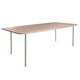 HelloTable Steelo eettafel rechthoek 200x100 cm bol eiken white pale green