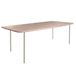 HelloTable Steelo eettafel rechthoek 200x100 cm bol eiken white pebble grey