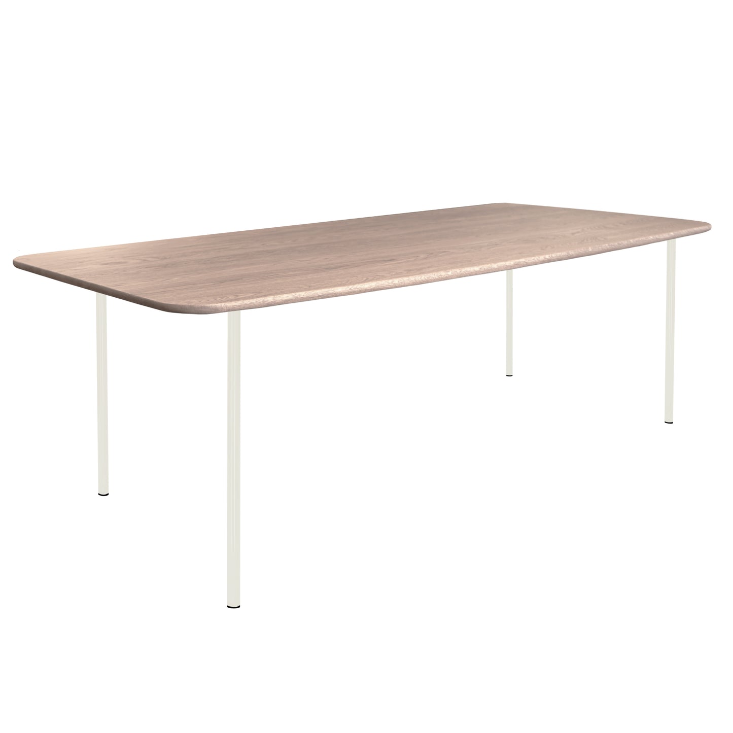 HelloTable Steelo eettafel rechthoek 220x100 cm bol eiken white pure white