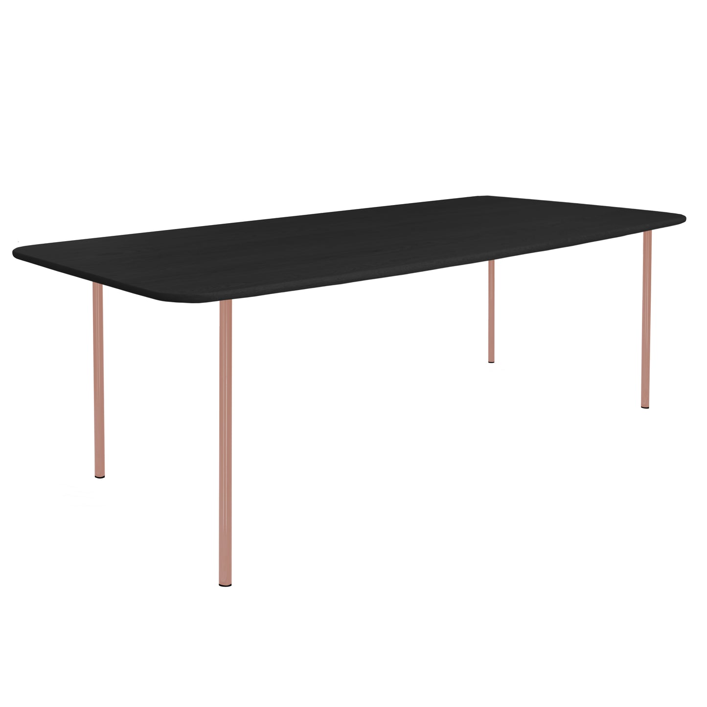 HelloTable Steelo eettafel rechthoek 180x100 cm bol eiken zwart beige red