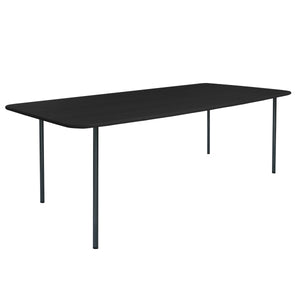 HelloTable Steelo eettafel rechthoek 180x100 cm bol eiken zwart black grey