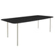 HelloTable Steelo eettafel rechthoek 200x100 cm bol eiken zwart pebble grey