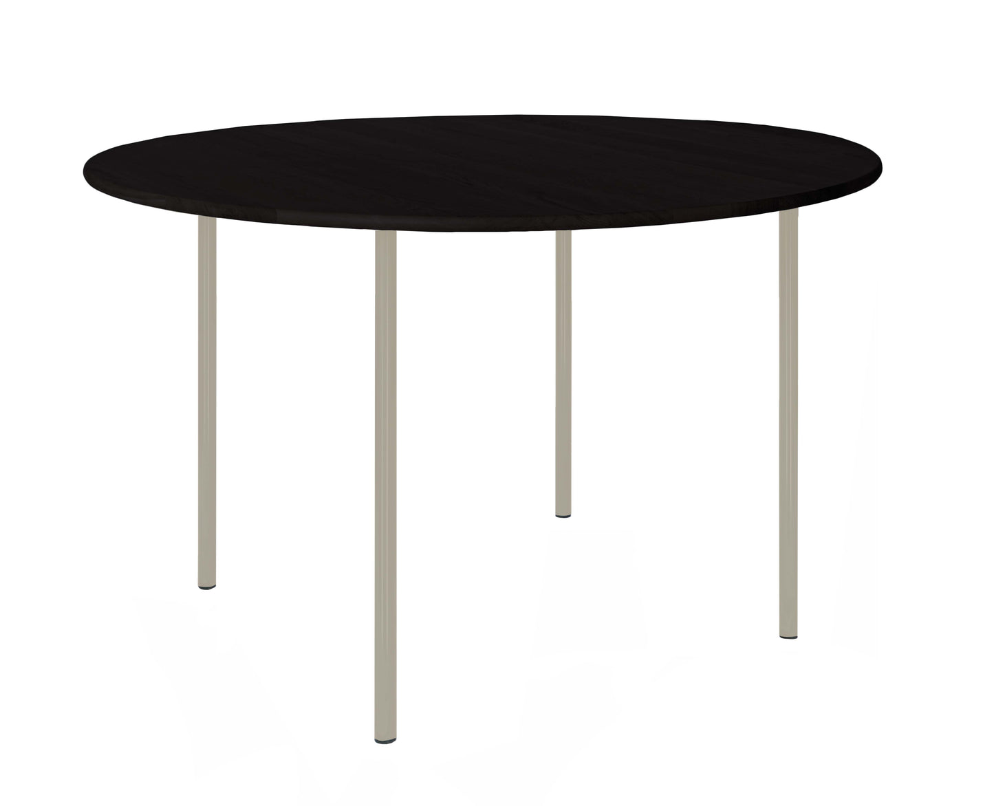 HelloTable Steelo eettafel rond Ø140 cm bol eiken zwart pebble grey