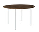 HelloTable Steelo eettafel rond Ø140 cm bol eiken dark stained light grey