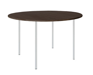 HelloTable Steelo eettafel rond Ø130 cm bol eiken leem light grey