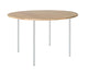 HelloTable Steelo eettafel rond Ø140 cm bol eiken naturel light grey