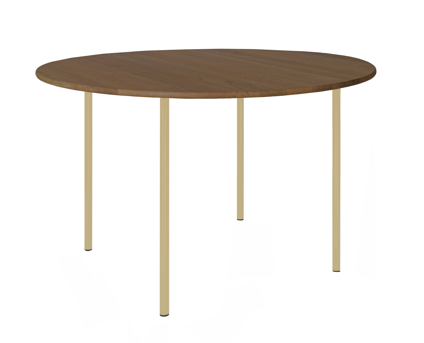 HelloTable Steelo eettafel rond Ø130 cm bol noten green beige