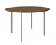 HelloTable Steelo eettafel rond Ø130 cm bol noten pale green