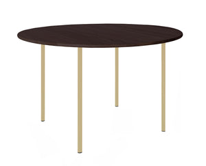 HelloTable Steelo eettafel rond Ø130 cm bol eiken rock green beige