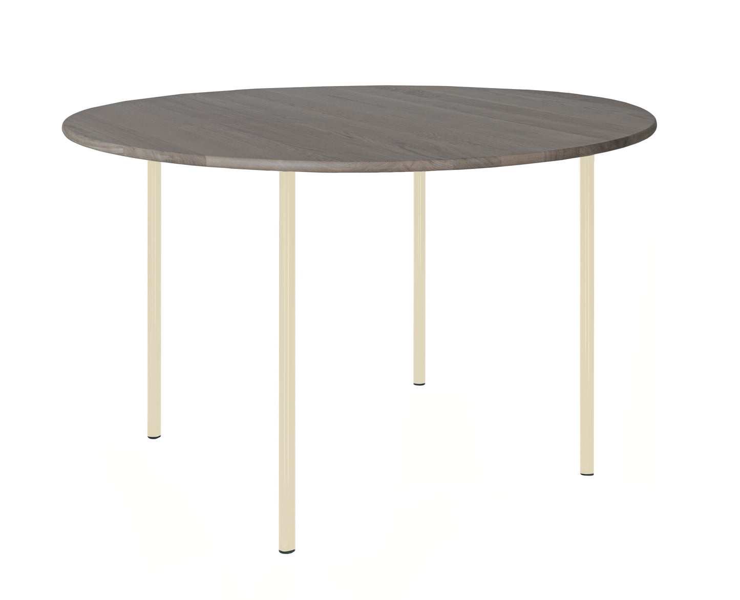 HelloTable Steelo eettafel rond Ø140 cm bol eiken royal grey light ivory