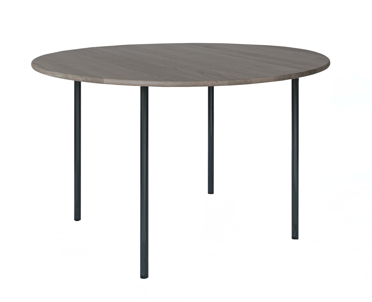 HelloTable Steelo eettafel rond Ø140 cm bol eiken royal grey black grey