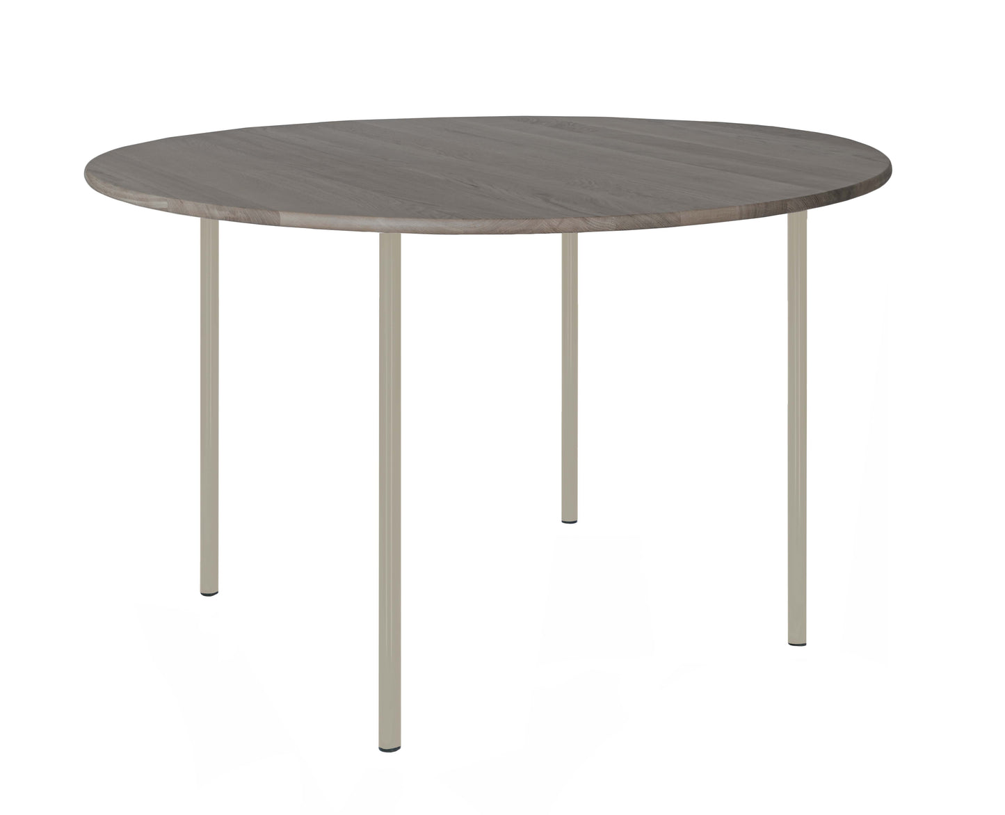 HelloTable Steelo eettafel rond Ø130 cm bol eiken royal grey pebble grey