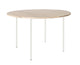 HelloTable Steelo eettafel rond Ø130 cm bol eiken white pure white