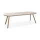 HelloTable Tubo eettafel Capsule 240x100 cm HPL bone dust - Sand