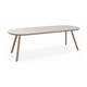 HelloTable Tubo eettafel Capsule 240x100 cm HPL bone dust - Sand