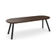 HelloTable Tubo eettafel Capsule 240x100 cm ongeborsteld nieuw eiken Dark stained - Zwart