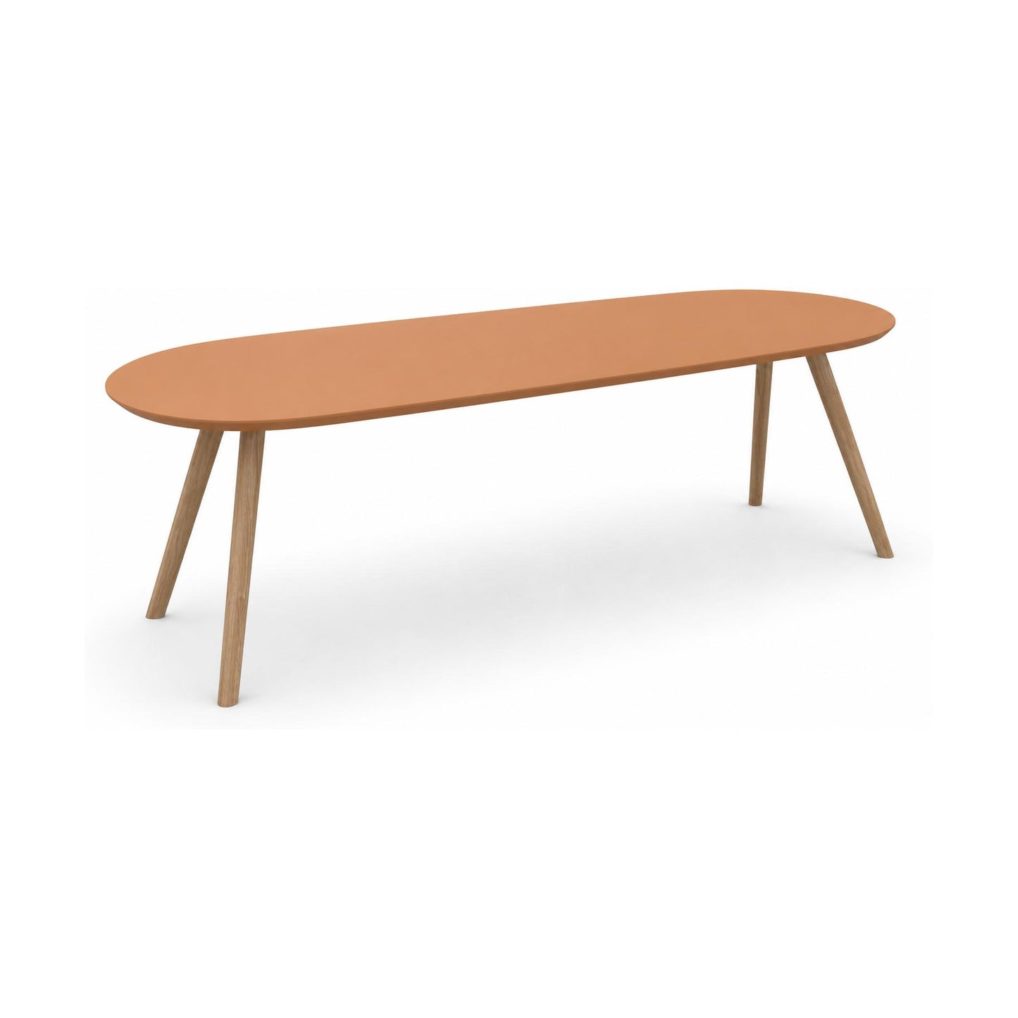 HelloTable Tubo eettafel Capsule 240x100 cm Fenix giallo evora - staal Sand