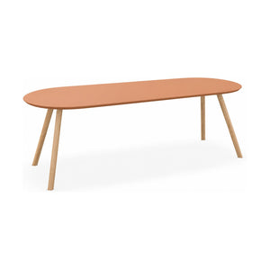 HelloTable Tubo eettafel Capsule 240x100 cm Fenix giallo evora - eiken Naturel