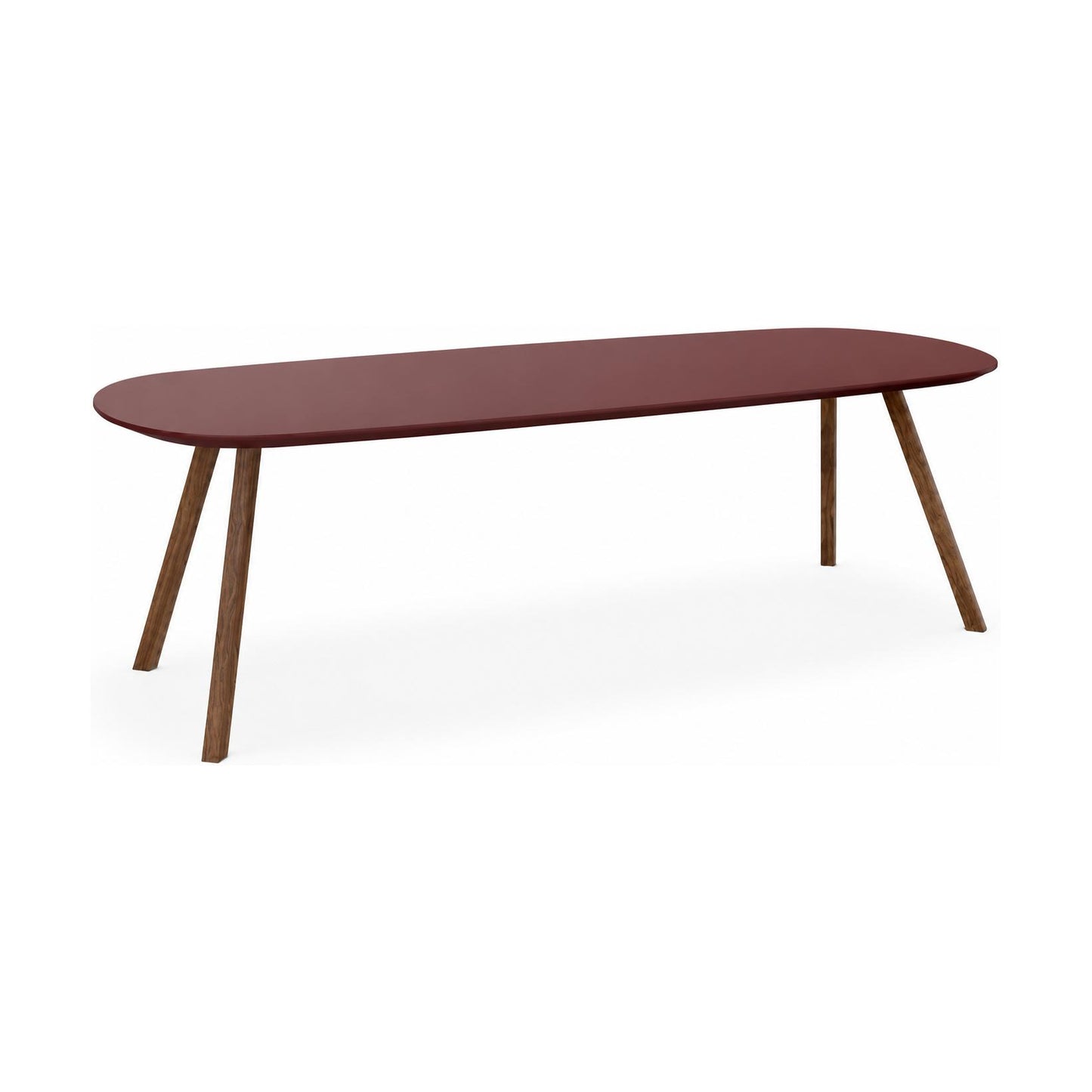 HelloTable Tubo eettafel Deens ovaal 240x100 cm Fenix rosso jaipur - eiken Light tabacco