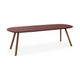 HelloTable Tubo eettafel Deens ovaal 240x100 cm Fenix rosso jaipur - eiken Light tabacco