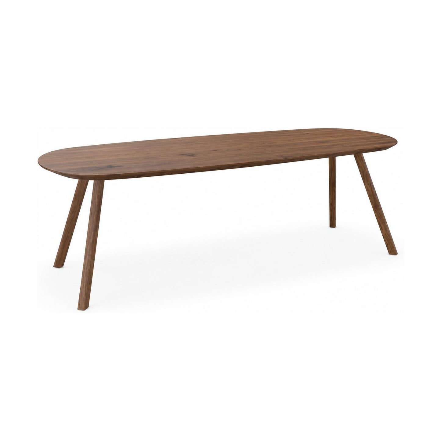 HelloTable Tubo eettafel Deens ovaal 240x100 cm ongeborsteld nieuw eiken Tabacco light