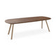 HelloTable Tubo eettafel Deens ovaal 240x100 cm ongeborsteld nieuw eiken Tabacco light - Sand
