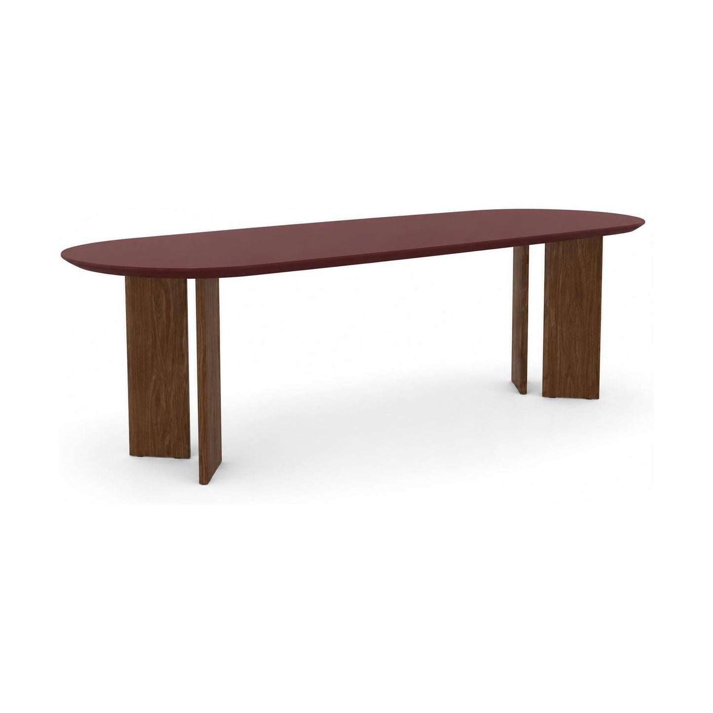 HelloTable Turtle eettafel Deens ovaal 240x100 cm Fenix rosso jaipur - eiken Light tabacco