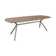 HelloTable Xyla eettafel Deens Ovaal 220x100 cm eiken Tabacco/Anodic Brown