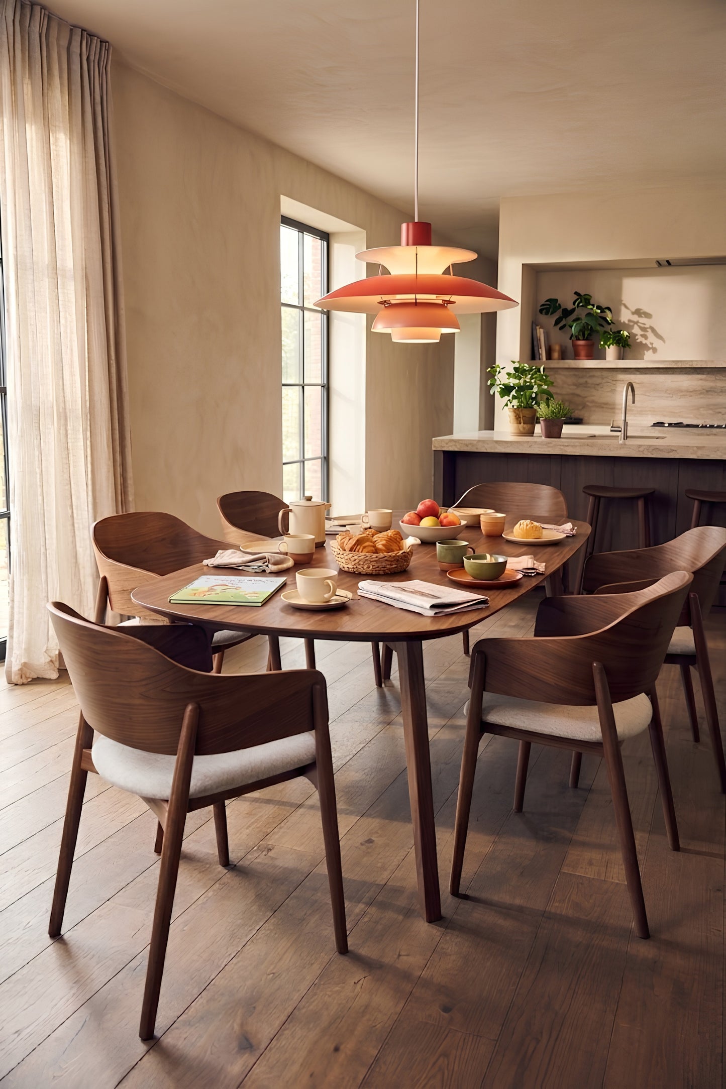 HelloChair HC304 Yura eetkamerstoel Ines 03 Fog eiken monaco