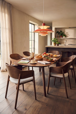 HelloChair HC304 Yura eetkamerstoel Ines 03 Fog eiken monaco